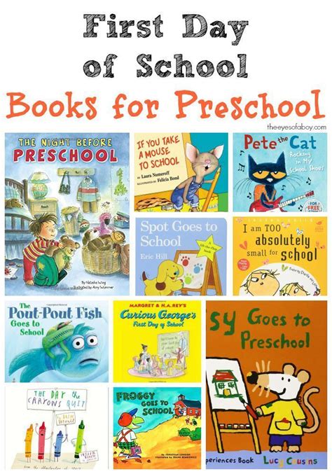 First Day of School Back to School Books for Preschool | Preschool books, Preschool first day ...