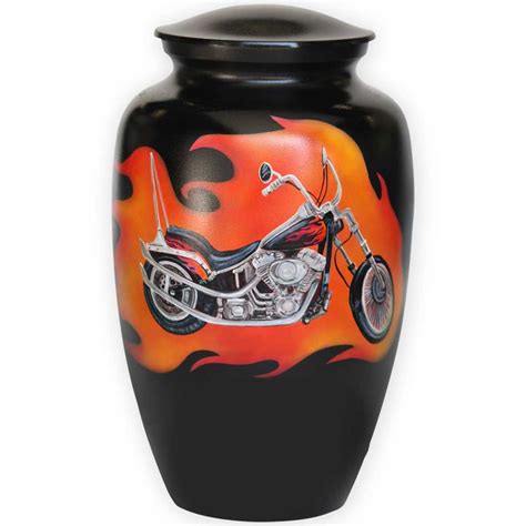 Custom Paint and Chrome: A Harley Emblazoned Custom Memorial Urn | Cremation Blog