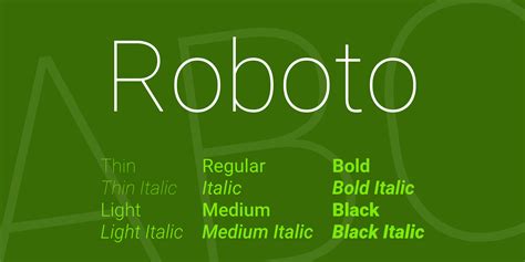 Roboto Font FREE Download & Similar Fonts | FontGet