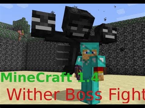 MineCraft 1.4 Wither Boss Fight - YouTube