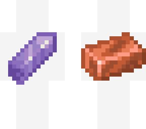 Amethyst Shard and Copper Ingot | Minecraft Skin