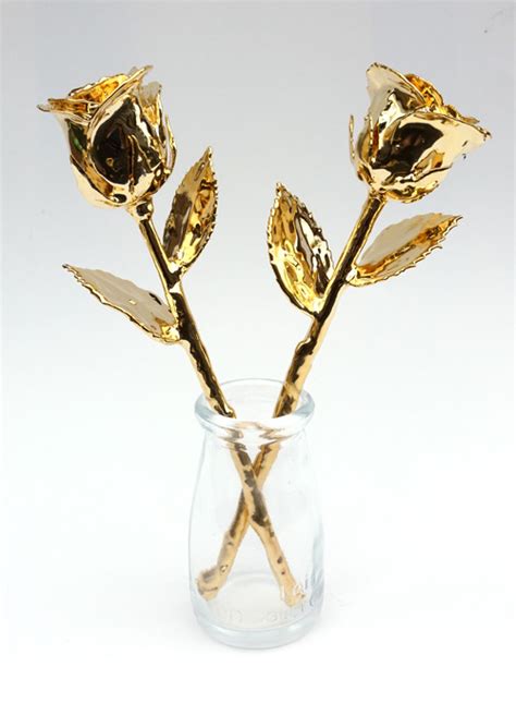 Gold Roses - Real roses coated 24kt gold