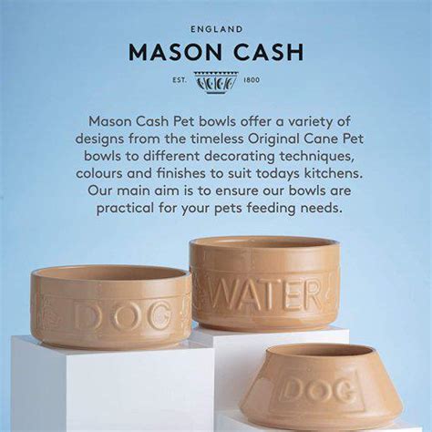 Mason Cash Colour Mix 15cm Cream Dog Bowl | NWT6954 | Pet Supplies