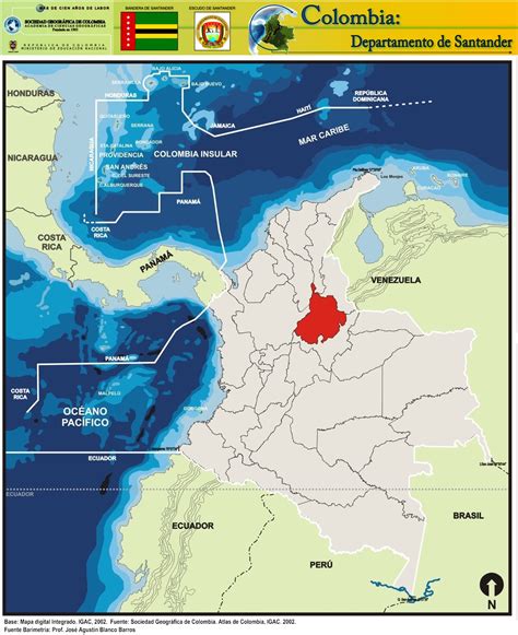 Santander Colombia Map