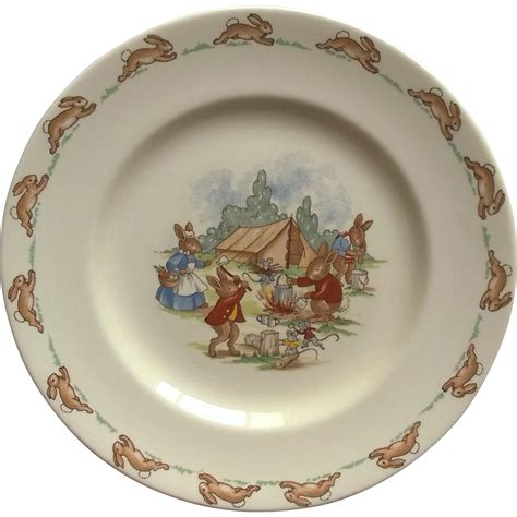 Royal Doulton Bunnykins Campsite Plate : Annie's Avenue Antiques | Ruby Lane