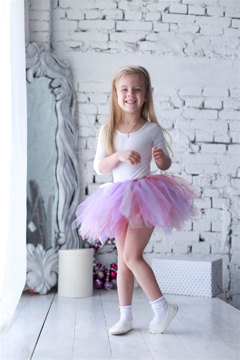 Rainbow Tutus for Girls Ballerina Birthday Outfit Kids Tulle | Etsy