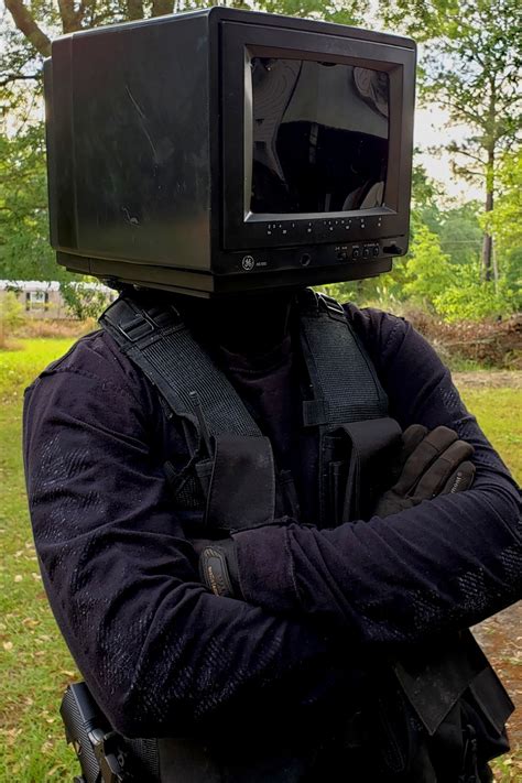 TV Head Object Head Cosplay TVHead Cosplay Monitor Head | Tv head ...