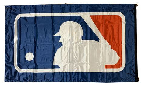 Mlb Logo Major League Baseball Landscape Flag / Banner 5 X 3 Ft (150 X ...