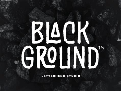 Black Ground - Rustic Typeface by Letterhend Studio on Dribbble