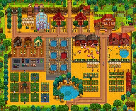 My Stardew Valley farm on summer! | Stardew valley farms, Stardew valley, Stardew valley layout