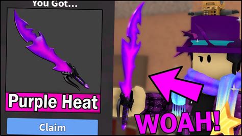 I GOT PURPLE HEAT... (Modded MM2) - YouTube