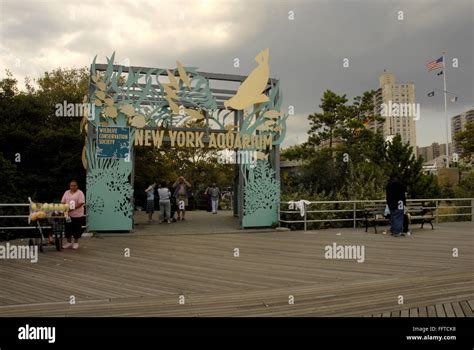 CONEY ISLAND: AQUARIUM. /nEntrance to the New York Aquarium at Coney ...