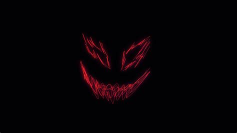 Wallpaper : demon, smiling, smile, large eyes, dark, glitch art, neon ...