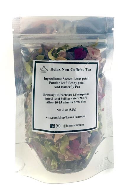 Relax tea/Non-caffeine Herbal Tea/Loose leaf tea/organic tea | Etsy