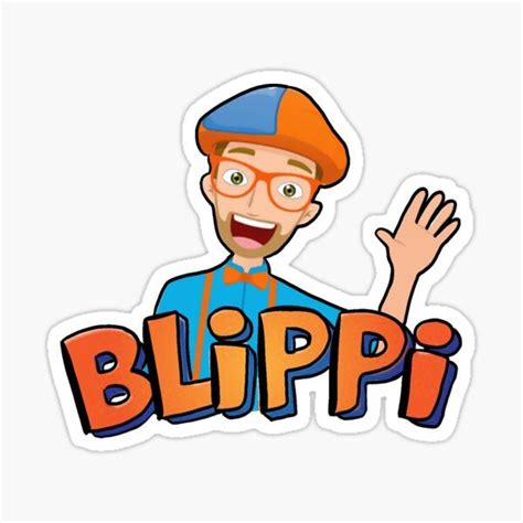 "BLIPPI by request " Sticker by MarandaLyn | Redbubble en 2021 | Fotos de cumpleaños de niños ...