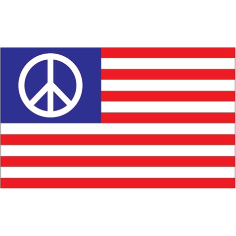 USA Peace Sign Flag 3' x 5'