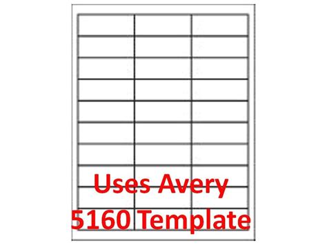 Free Avery Label Templates 5960 | williamson-ga.us