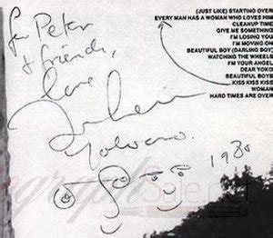 John Lennon Autographs and Autograph Examples - The Beatles