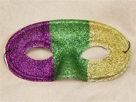 Glitter Eye Mask, Mardi Gras