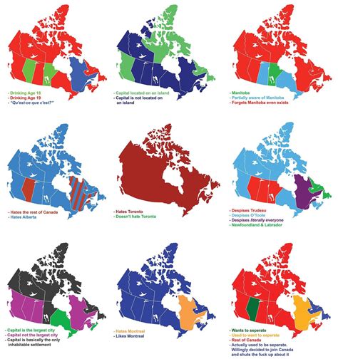 Helpful guide on Canada’s provinces : r/coolguides