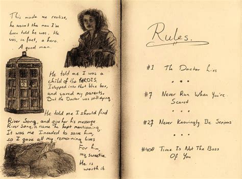 River Song's Diary, page 2 by 11thDoctor on DeviantArt