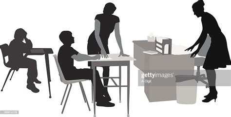 Class School Vector Silhouette High-Res Vector Graphic - Getty Images