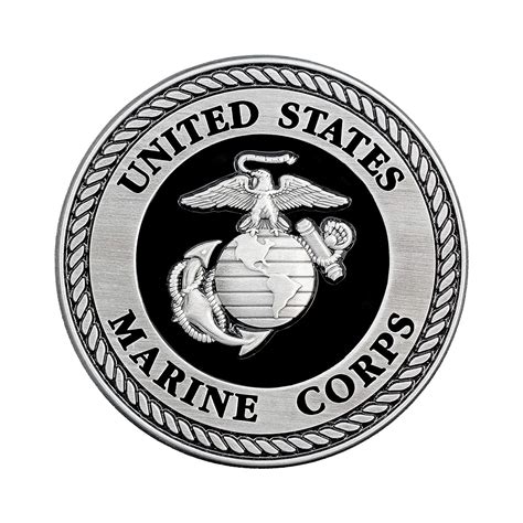 Buy USMC Medallion – 2.25 Inches – Black and Silver Marine Corps EGA ...