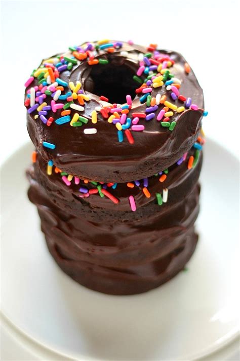 Double Chocolate Cake Donuts - Baker by Nature