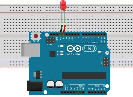 Connection LED with Arduino Uno - BINARYUPDATES.COM