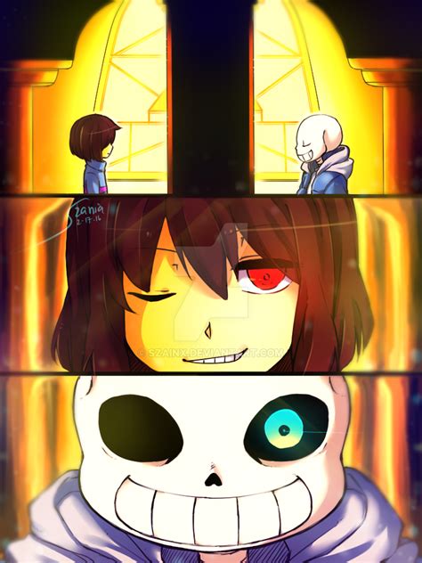 Sans vs Chara by Szainx on DeviantArt