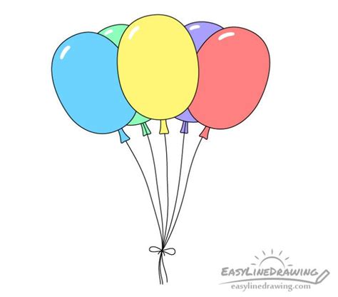 25 Easy Balloon Drawing Ideas - How to Draw Balloons