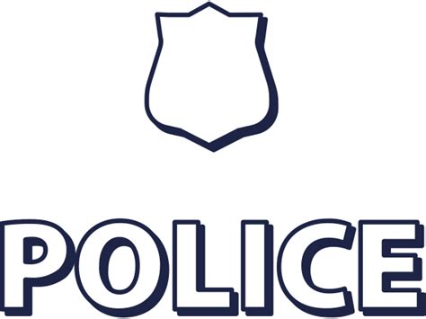 Police sign Illustration in PNG, SVG