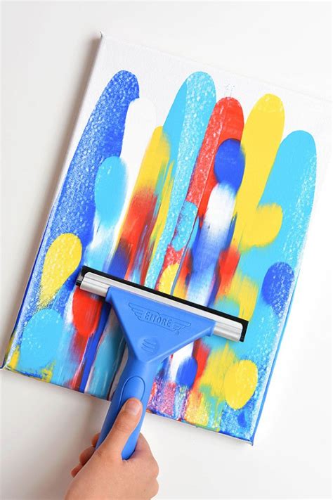 Squeegee Painting | How to Paint with a Squeegee (as seen on TikTok!)