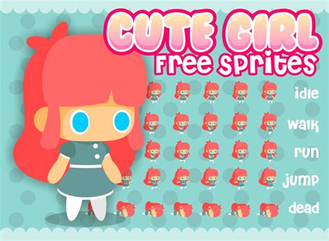 Cute Girl - Free Sprites | OpenGameArt.org