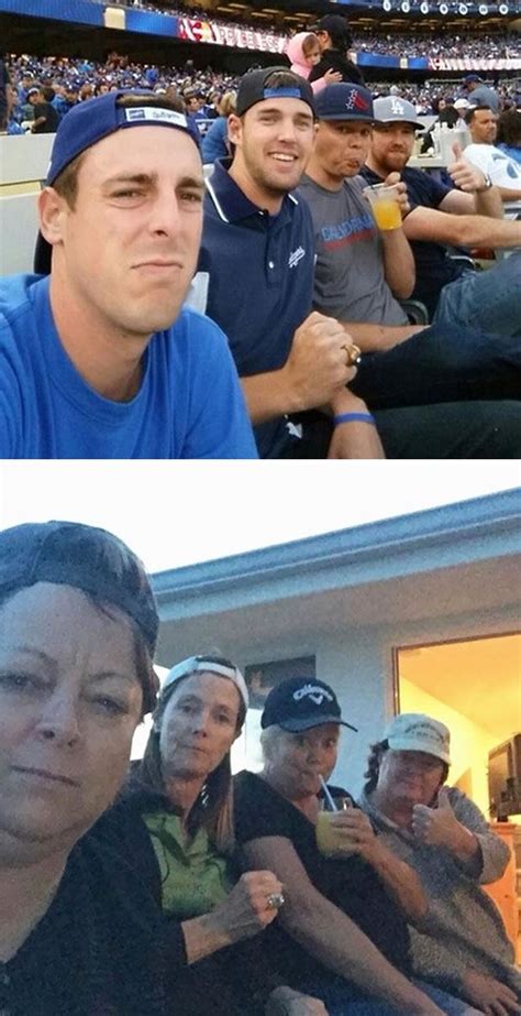 Our Moms Mocked Our Selfie At The Dodger Game Humor Cruel, Never Not ...