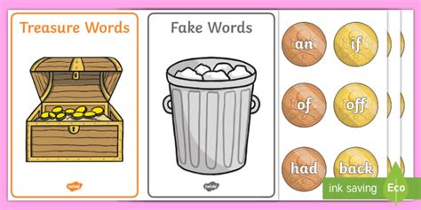 FREE! - Buried Treasure Activity Phase 2 Phonics Game