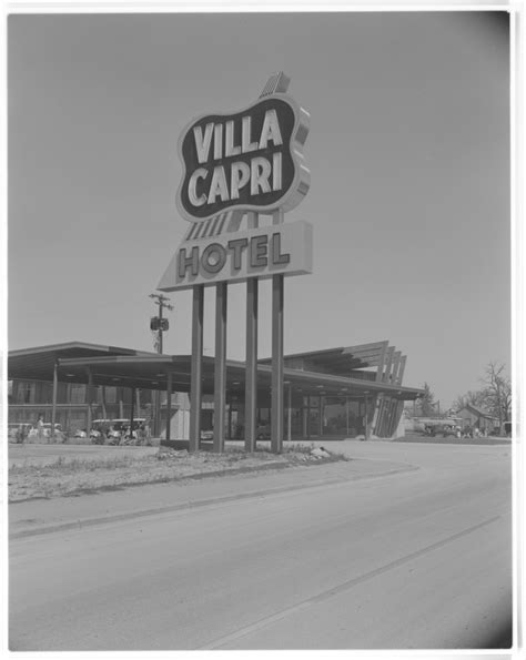 Villa Capri - sign - Side 1 of 1 - The Portal to Texas History