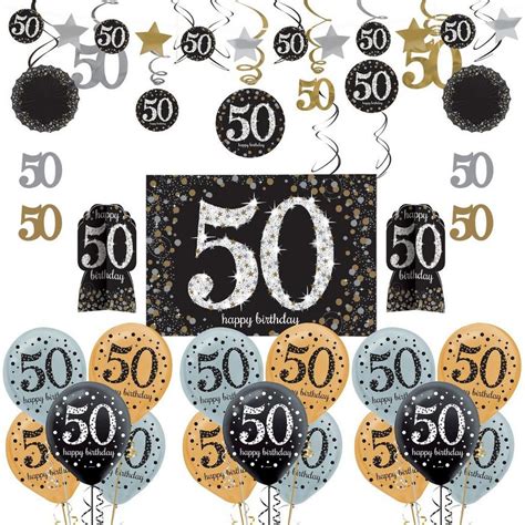 Sparkling Celebration 50th Birthday Room Decorating Kit | Party City