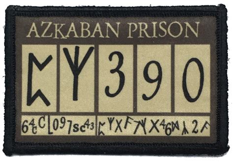 Buy Harry Potter Azkaban Prison Badge Morale Patch 2x3" Hook and Loop Made in The USA Online at ...