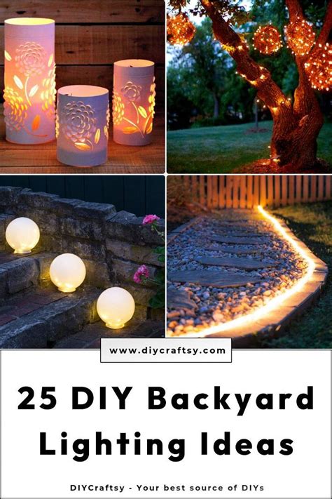 25 DIY Outdoor Lighting Ideas for Backyard