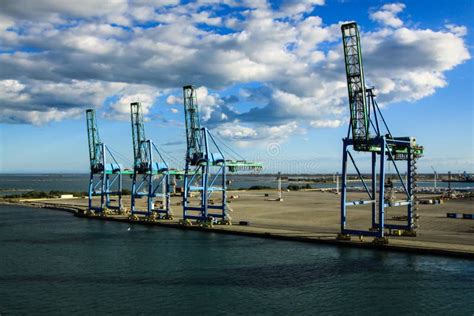 Container Terminal in Fos Sur Mer, France Editorial Photography - Image ...