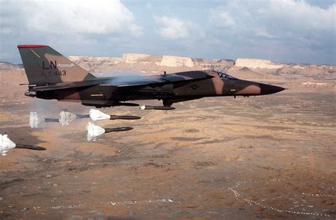 File:F-111F dropping high-drag bombs.jpg - Wikimedia Commons