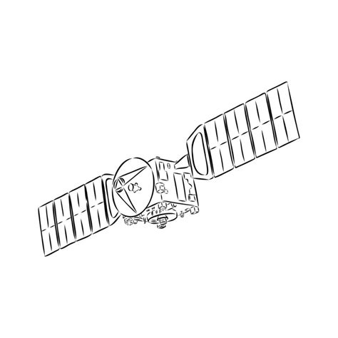 space station vector sketch 36437450 Vector Art at Vecteezy