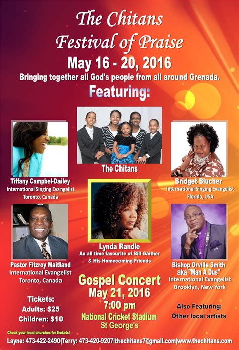 Gospel Concert 2016 Tickets at National Stadium, St George - Grenada