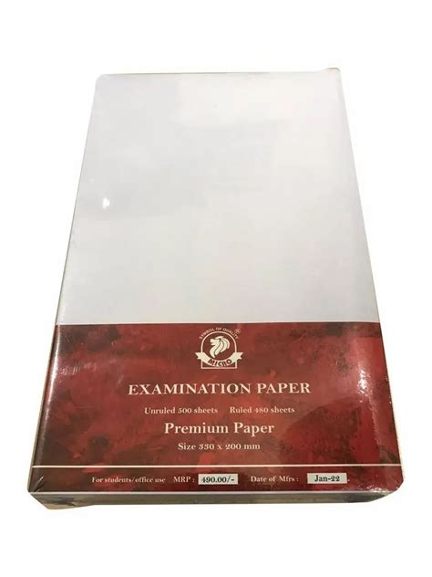 White Micro Examination Premium Paper, 500 at Rs 325/pack in Madurai | ID: 24472956255