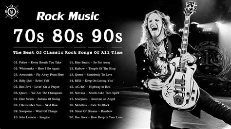 Rock Music 70s 80s and 90s - Best Rock Songs Of All Time - Rock Mix ...