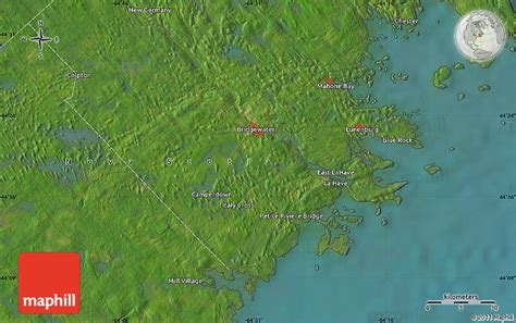 Satellite Map of Bridgewater