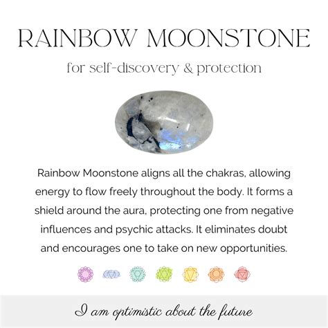 Rainbow Moonstone Crystal Tumblestones