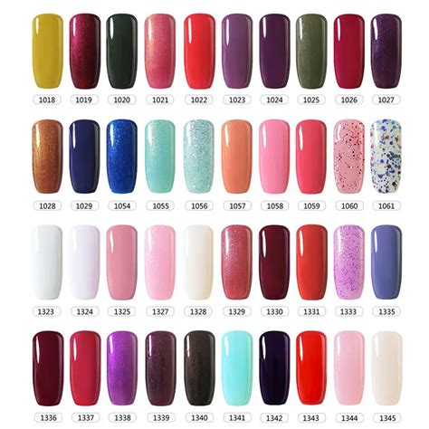 Belle Fille Any 10 PCS UV LED Nail Gel Polish UV Gel Nail Colors ...