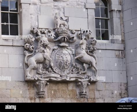 coat of arms at the tower Stock Photo - Alamy